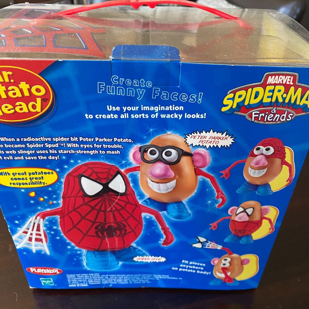 Spiderman Mr. Potatohead Marvel Spider Spud Peter Parker Parts NIB - Picture 4 of 5